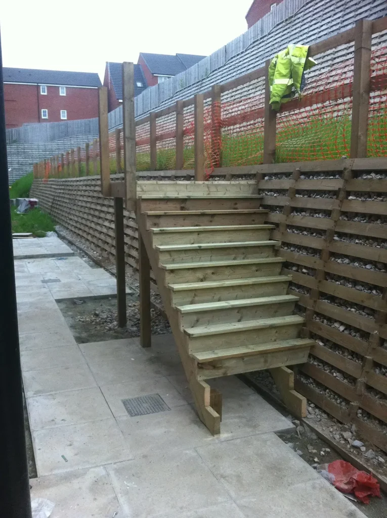 Steps on Timber Crib Walls Timber Cribs Retaining Systems