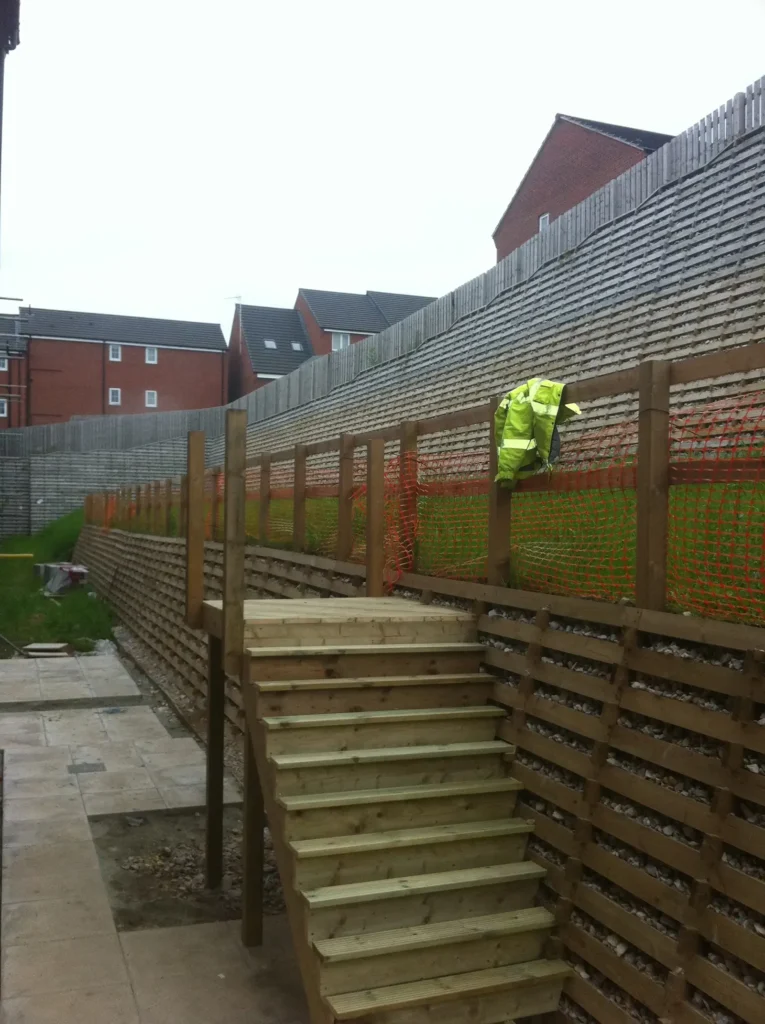 Steps on Timber Crib Walls Timber Cribs Retaining Systems